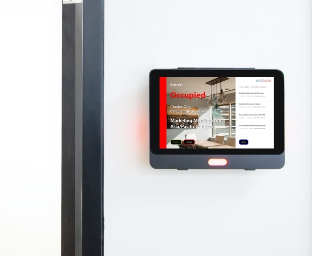 Ecobook 10 inch Tablet Mounted On Wall