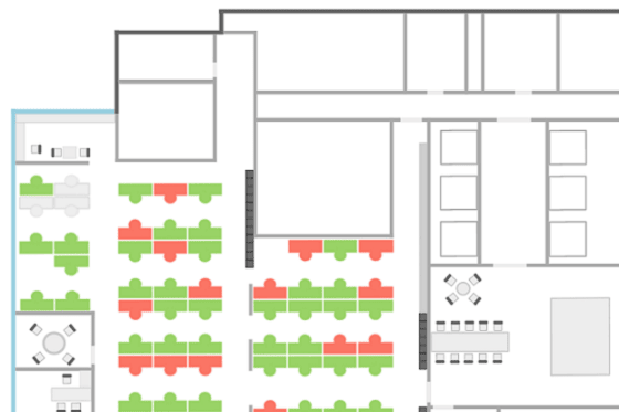 Desk Booking Layout View