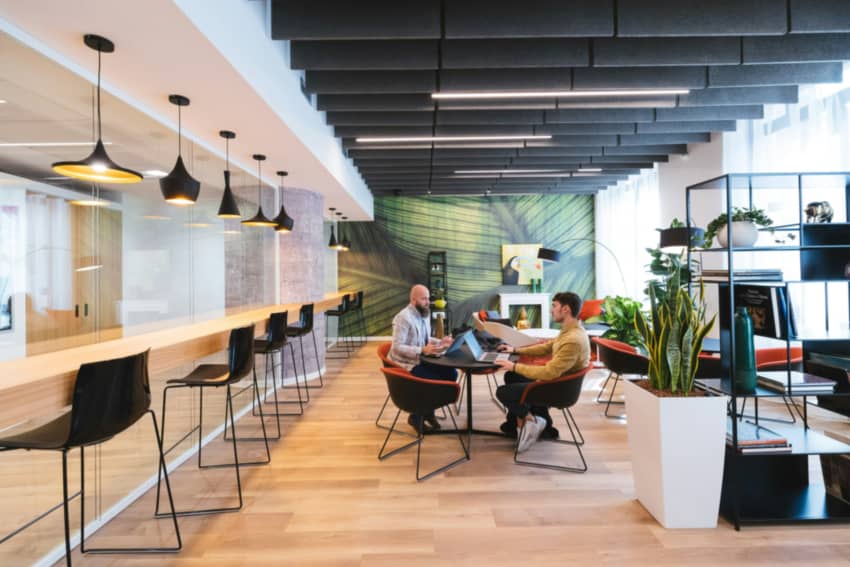Open Office With People Discussing