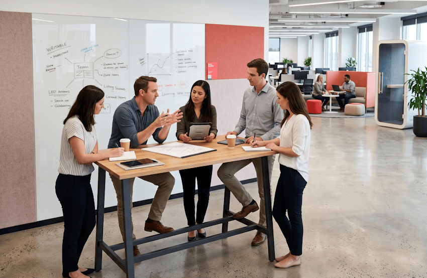 Stand-Up Collaboration Tables: Active, Energetic, Brief