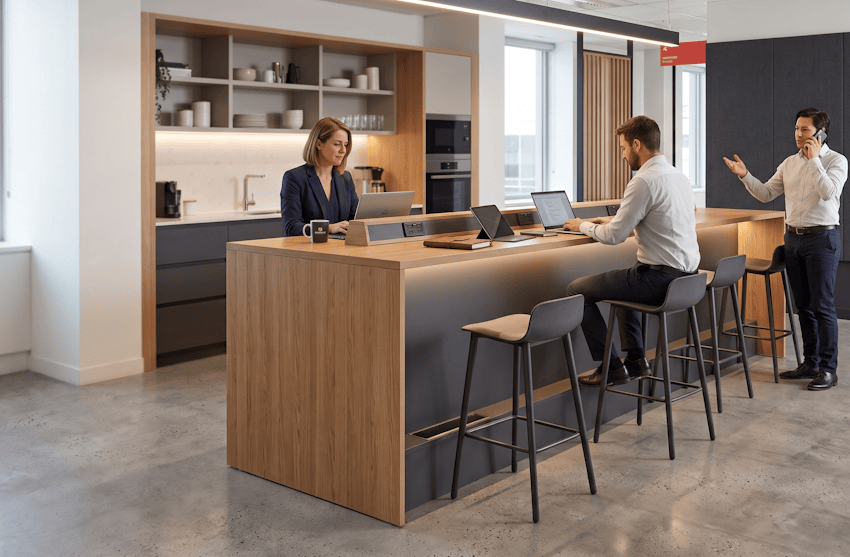 Work Bars: Casual Touchdown Zones for Hybrid Workers