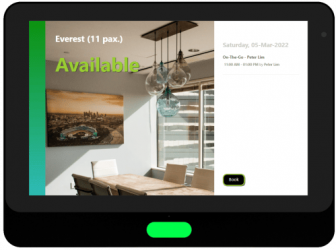 Digital Interactive Room Display Tablet
